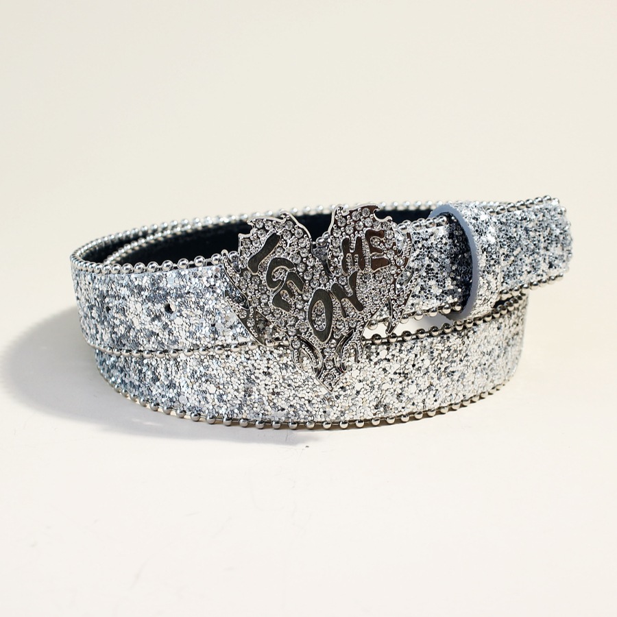 Women'S Jeans Accessories Chain - Cintura da Donna Versatile con Strass