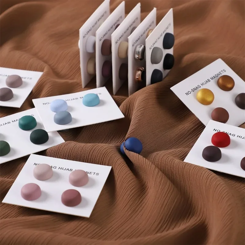 Women Accessories In Wholesale - 4 Pz/carta Magnete Opaco Spille Hijab