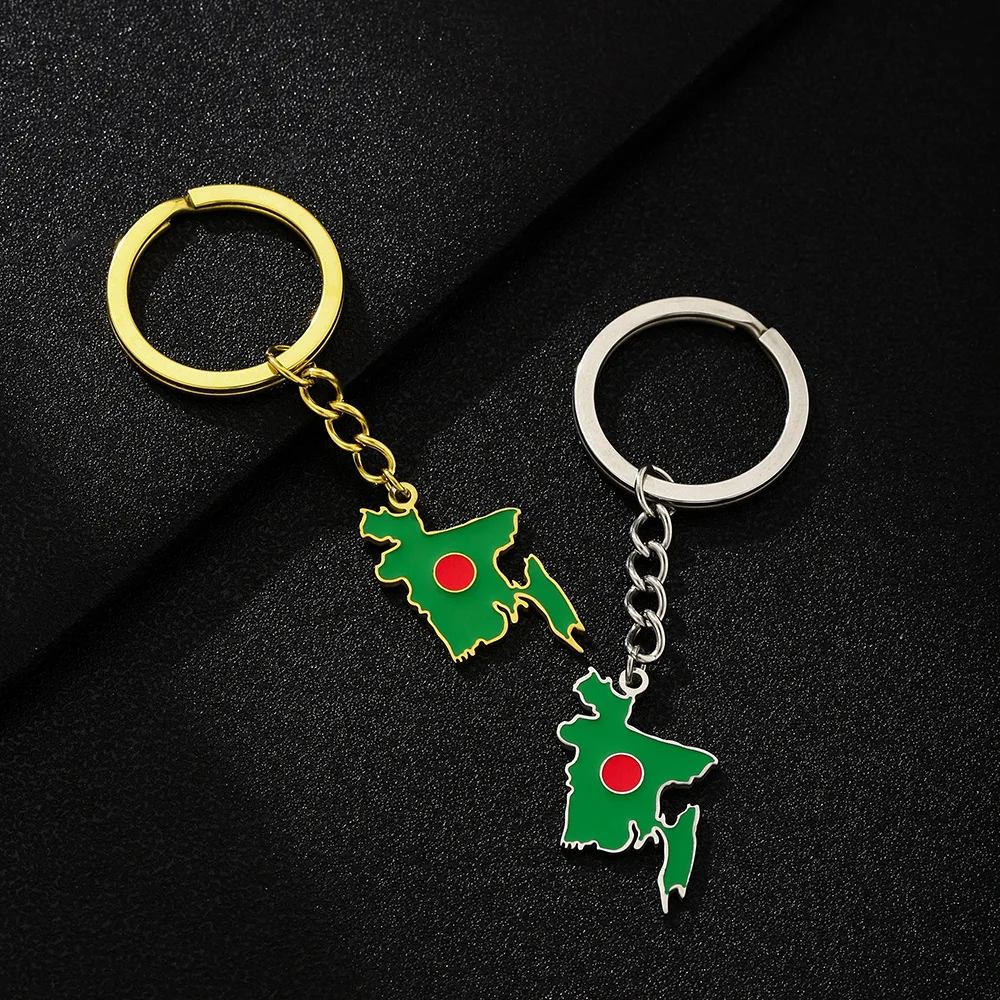 Women'S Accessories Amazon - Amazon hot-selling Bangladesh map flag portachiavi