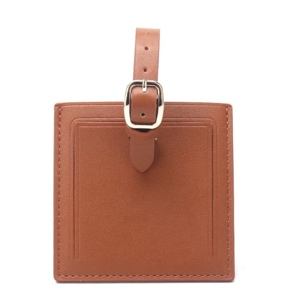 Women Accessories Name - Etichette per Bagagli in Pelle Quadrate