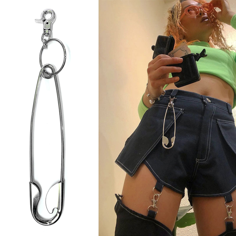 Women'S Jeans Accessories Chain - Punk grande spilla da balia in