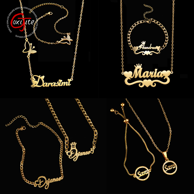 Women Accessories Name - Goxijite Personalizza Collana con nome Un