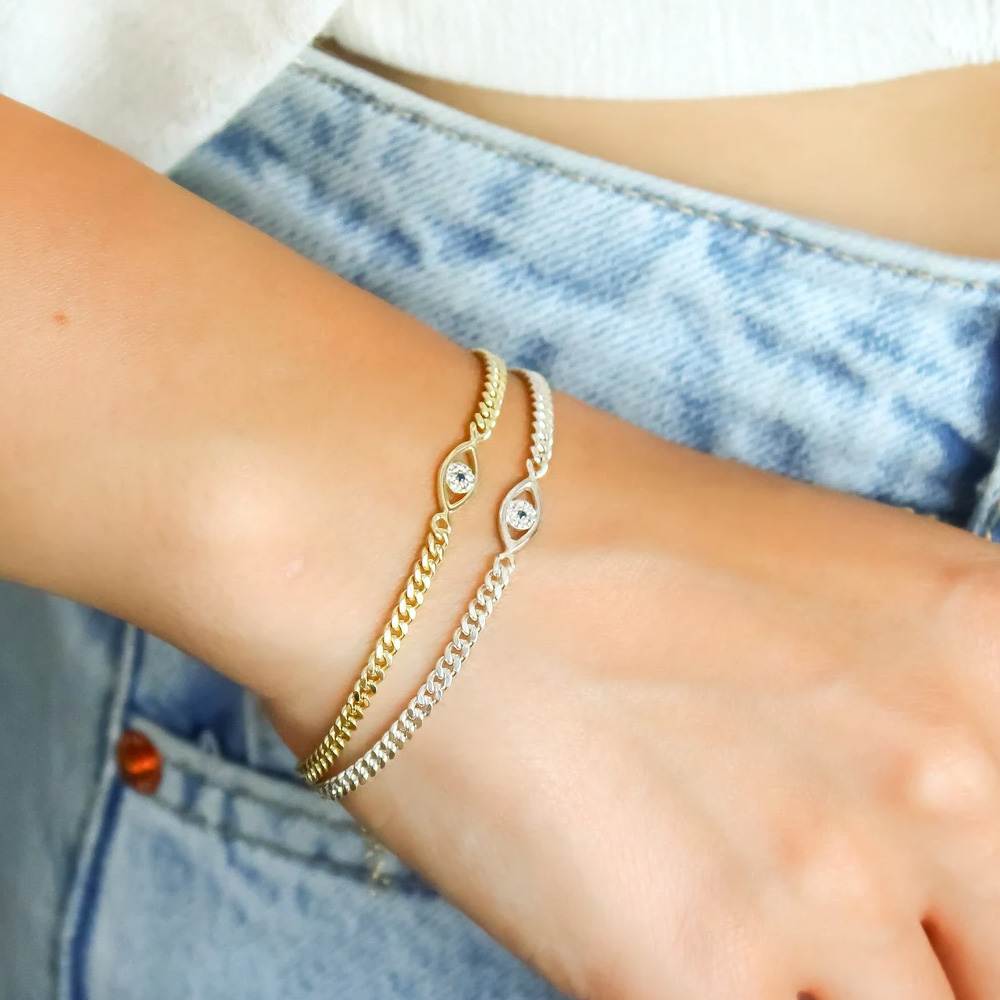 Evil Eye Bracelet - Stonefans Simple Evil Eye bracciale gioielli