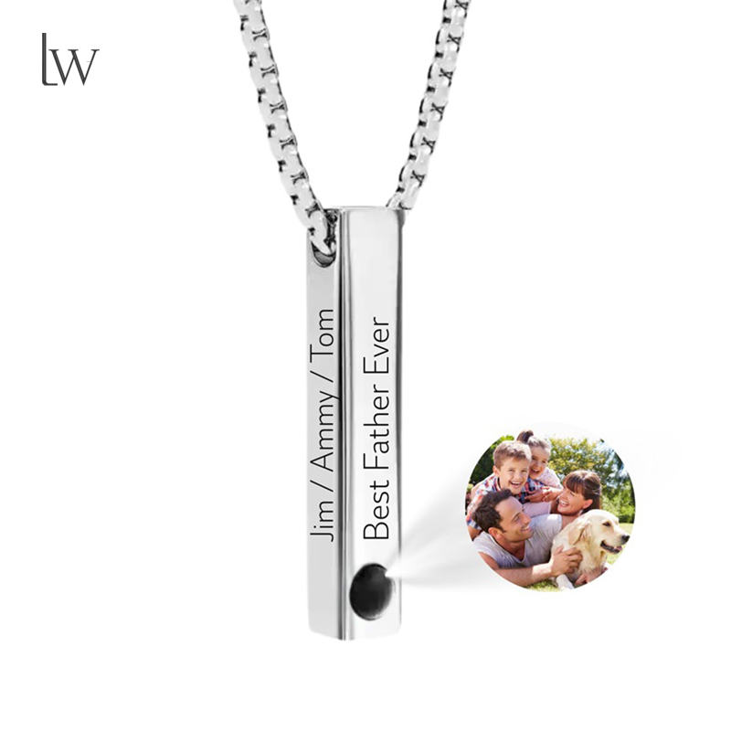 Women Accessories Gift Box - Collana con nome con immagine personalizzata