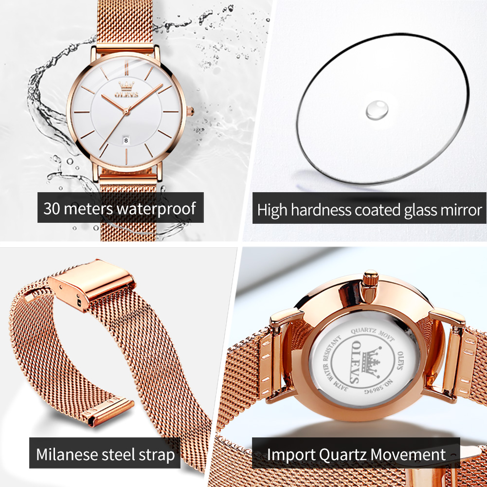 OLEVS Orologio da donna 5869 O - Women Accessories Gift Box recensione e prezzo
