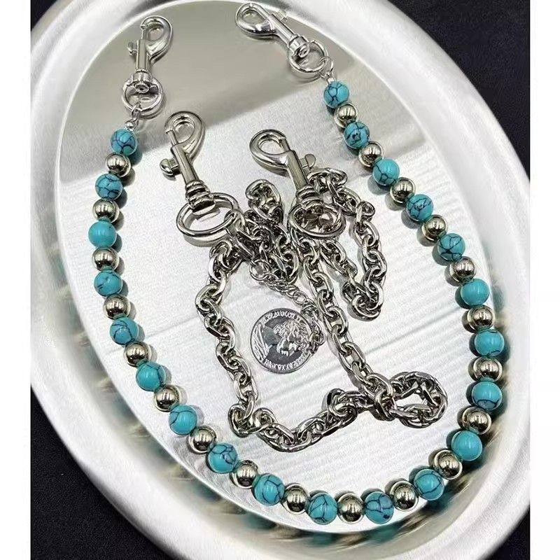 Portachiavi a catena con perli - Women'S Jeans Accessories Chain recensione e prezzo