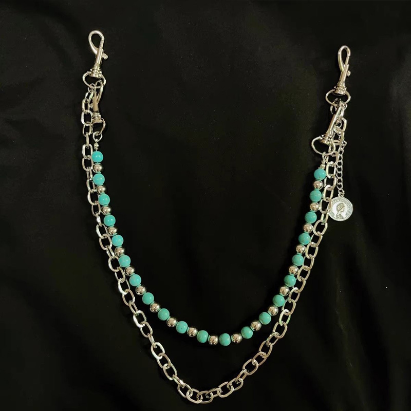 Portachiavi a catena con perli - Women'S Jeans Accessories Chain recensione e prezzo