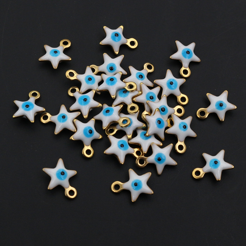 20 pz 10x8.5mm smalto Evil Eye - Evil Eye Bracelet recensione e prezzo