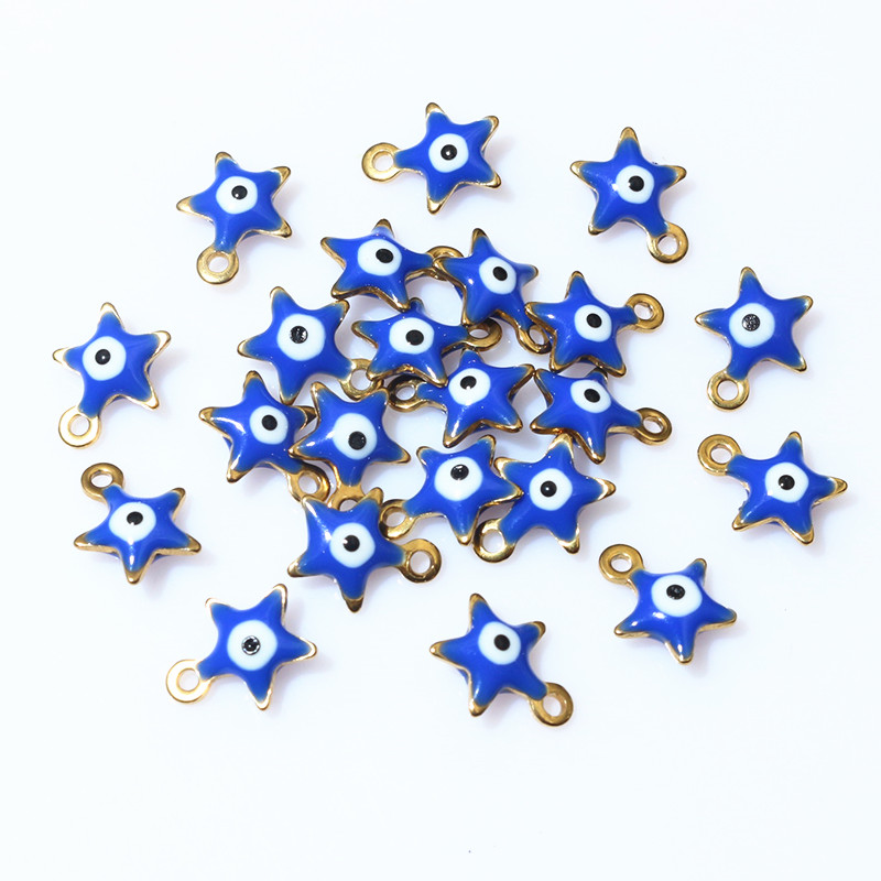 20 pz 10x8.5mm smalto Evil Eye - Evil Eye Bracelet recensione e prezzo