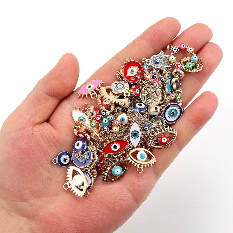 30 pz Mix Lega Colorato Smalto - Evil Eye Bracelet recensione e prezzo