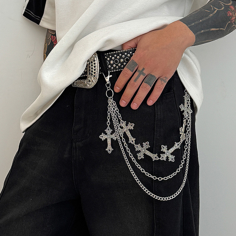 Moda punk pantaloni in metallo - Women'S Jeans Accessories Chain recensione e prezzo