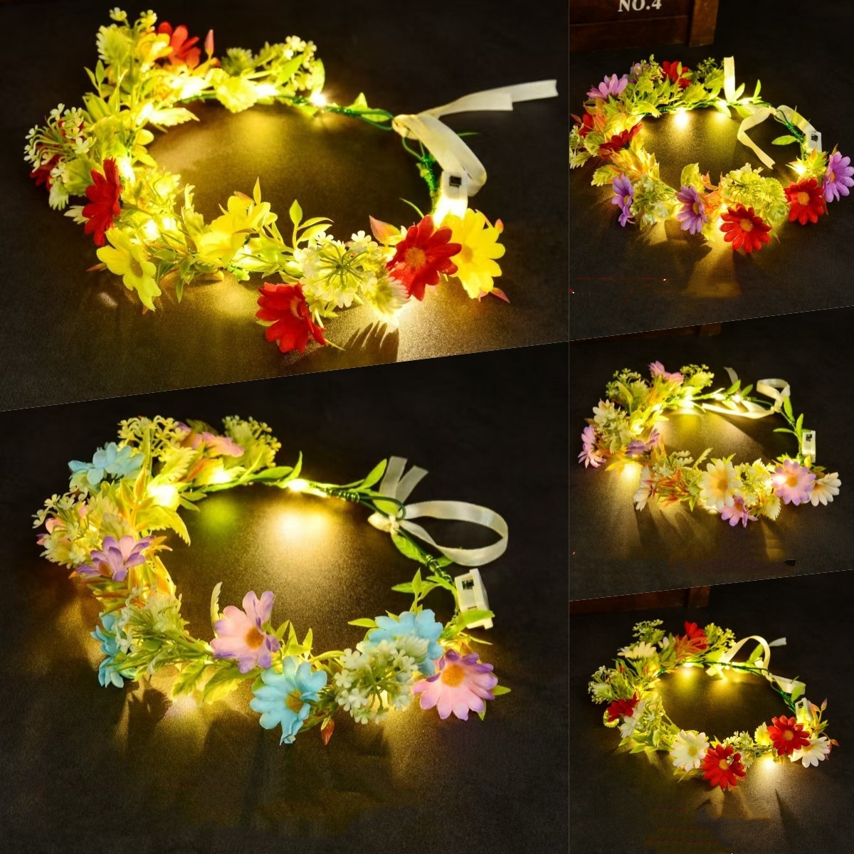 Corona di fiori luminosa a LED - Women Accessories Photos recensione e prezzo