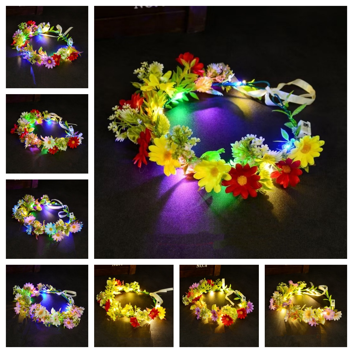 Corona di fiori luminosa a LED - Women Accessories Photos recensione e prezzo